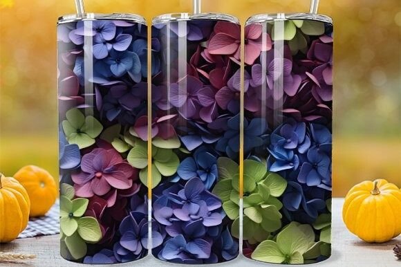 Download Digital Designs: Hydrangea Tumbler Wrap - Digital designs Collection
