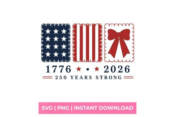 Download 1776 2026 USA 250 Retro Bow SVG - Premium Bundle