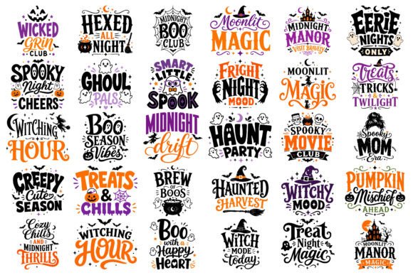 Download Spooky Halloween SVG Design Bundle - Svg design Collection