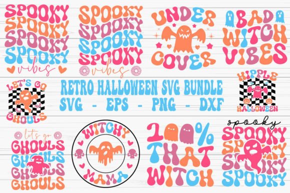 Download Retro Halloween Svg Bundle, Svg Bundle - Retro halloween Collection