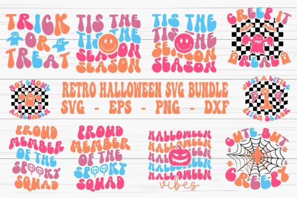 Download Retro Halloween Svg Bundle, Retro Svg - Retro halloween Collection