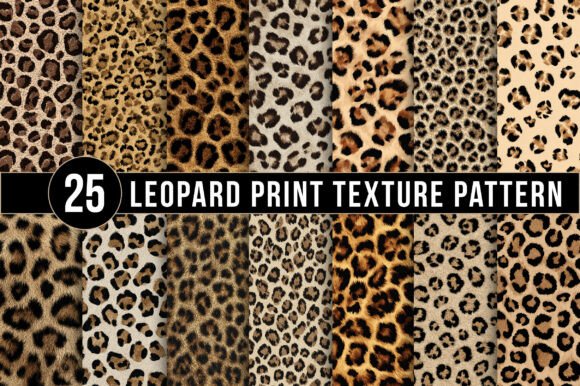 Download Leopard Print Texture Patterns, Seamless Animal Skin Digital Papers - Premium Resources