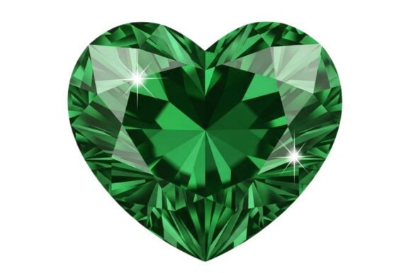 Download Emerald Heart Diamond Illustration - Premium Resources